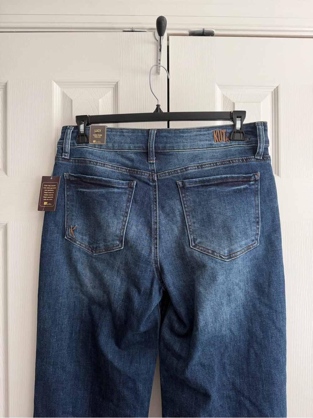 Kut  NWT Size 12 Lucy Double Button High Waist Wide Leg Jeans - Picture 5 of 7